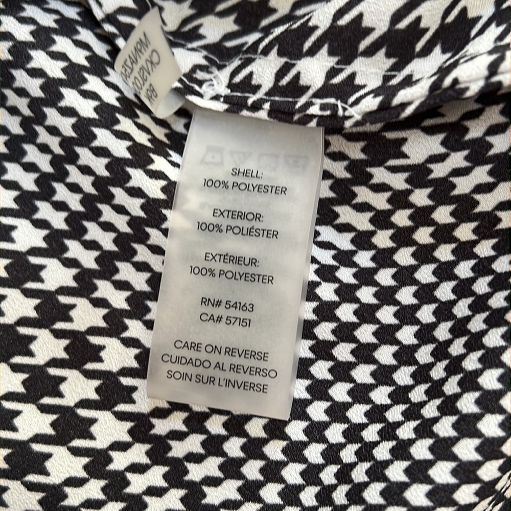 Calvin Klein Large Houndstooth Front Button Tab S… - image 7